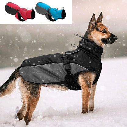 Waterproof Big Dog Clothes Warm Large Dog Coat Jacket Reflective Raincoat Clothing for Medium Large Dogs French Bulldog XL - 6XL - My CTC Pet Store